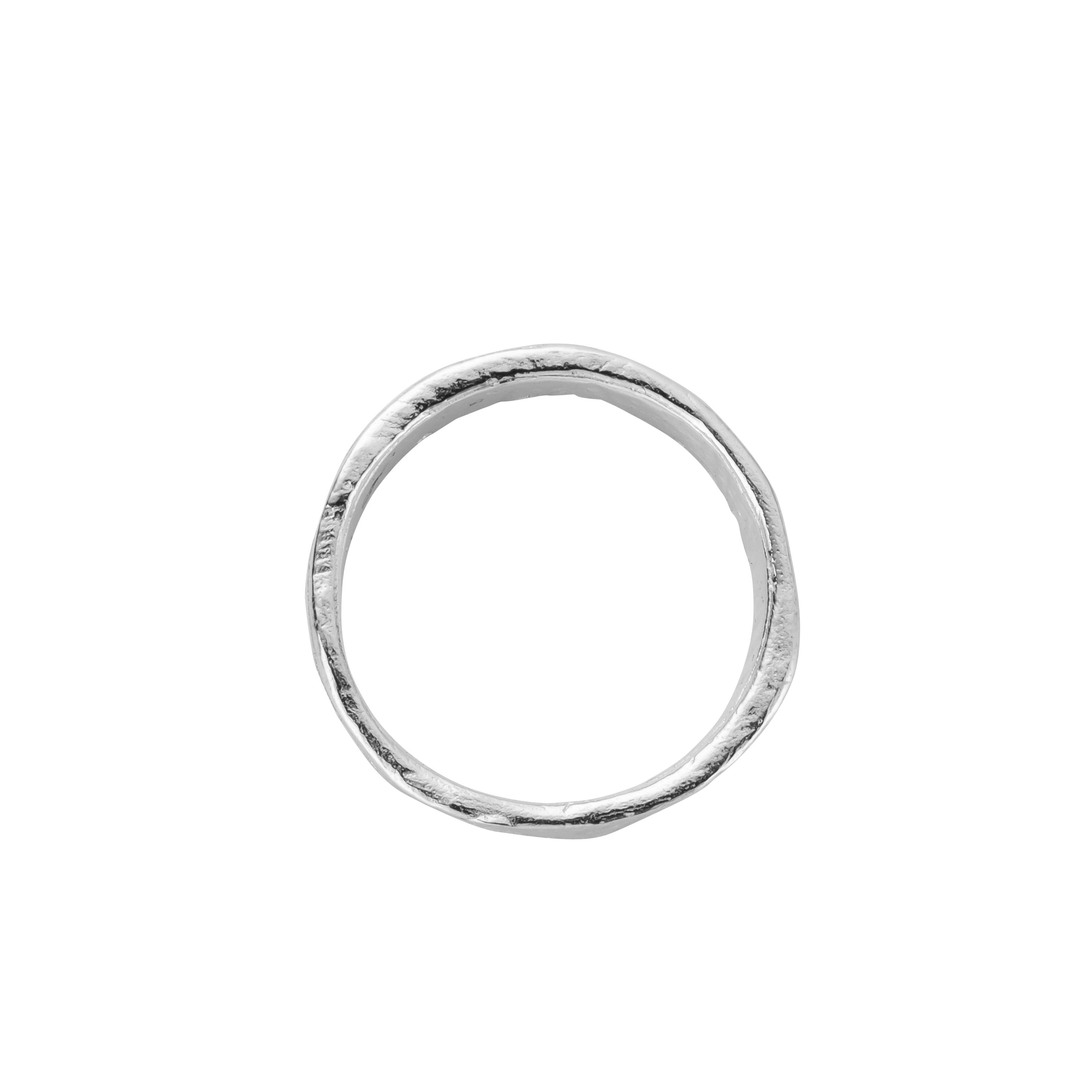 Men's White Gold Midi Posey Ring