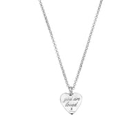 White Gold Medium You Are Loved Necklace