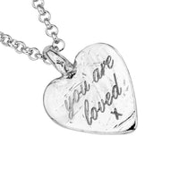 White Gold Medium You Are Loved Necklace