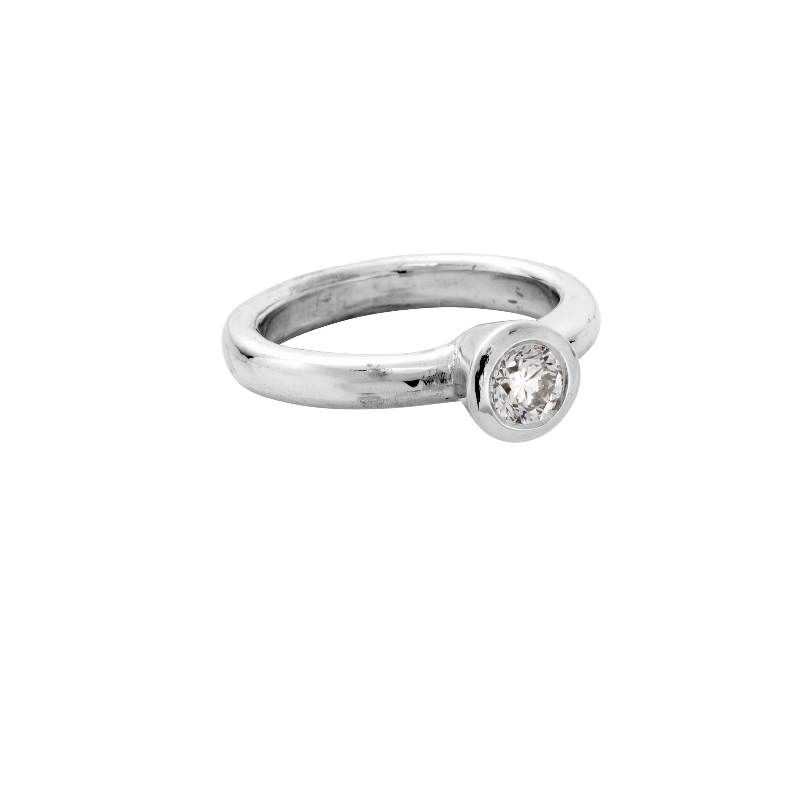 White Gold Diamond Signature Engagement Ring