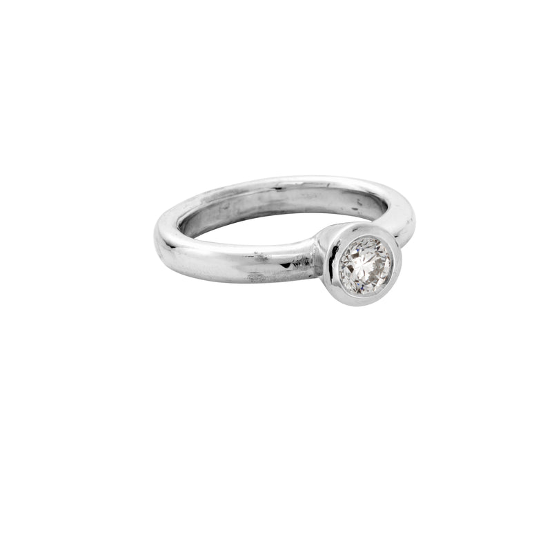 White Gold Diamond Signature Engagement Ring