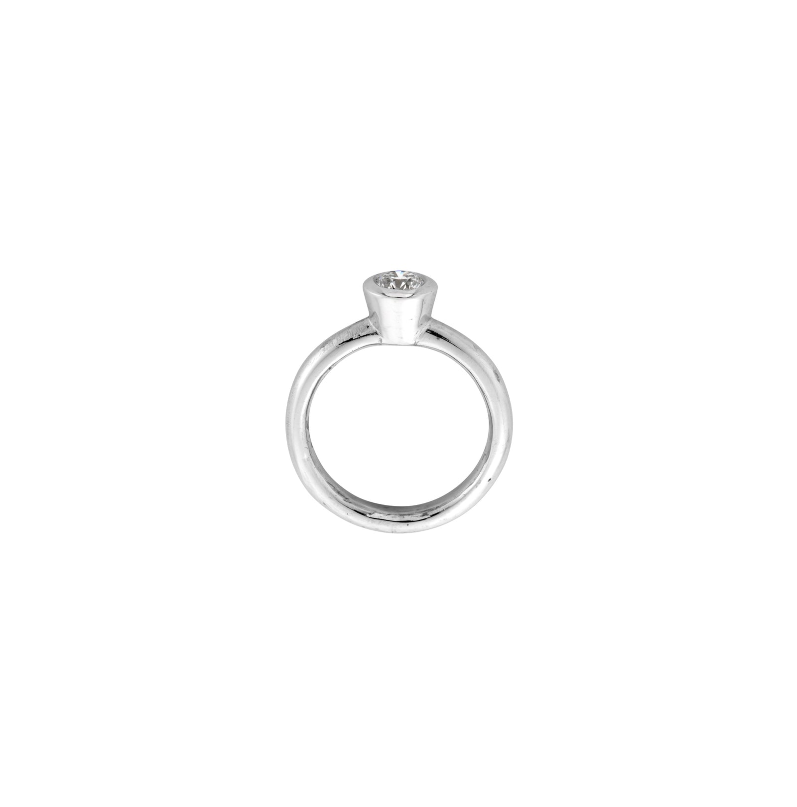 White Gold Diamond Signature Engagement Ring
