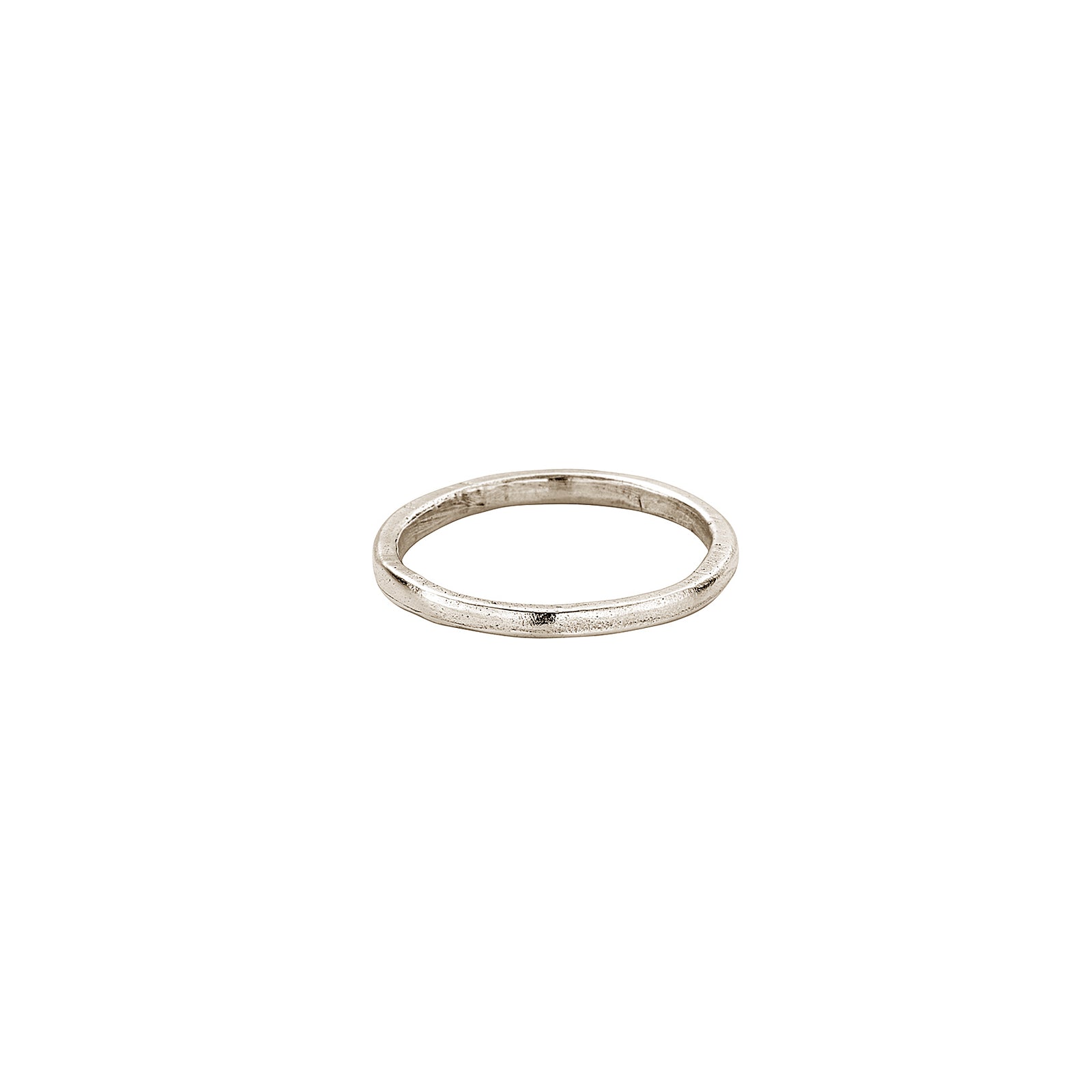 White Gold Simple Band